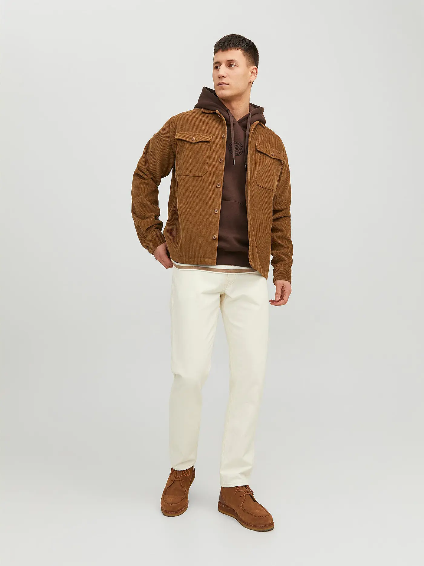 JACK & JONES | Overshirt JJEDALLAS | hellbraun